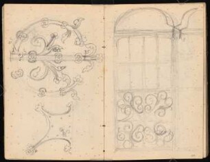 Skizzenbuch: Diverse Skizzen: Ornamente