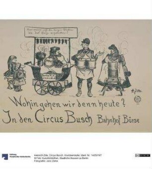 Circus Busch. Wurstverkäufer