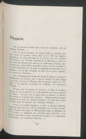 Plegaria
