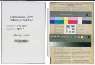 Entnazifizierung Robert Gaertig , geb. 19.11.1892 (Zollbeamter)
