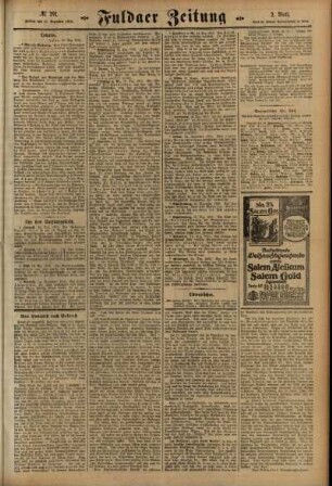 Zweite Ausgabe vom Freitag, den 17. Dezember 1915.