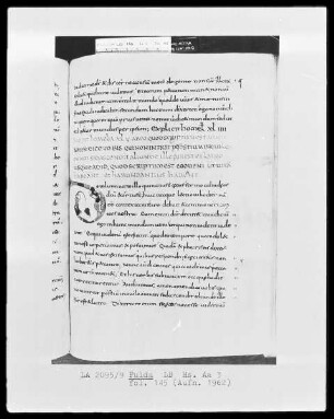 Augustinus, In Johannem evangelistam tractatus 22-54 — Initiale D, Folio 145 recto