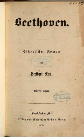 Beethoven : historischer Roman, 3