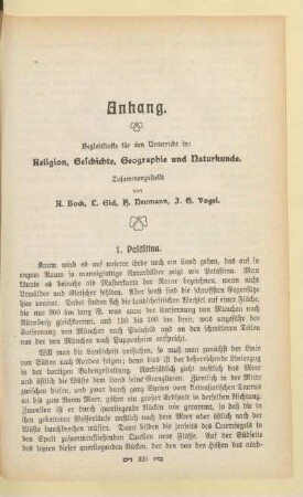 [a) Zur Religionslehre]