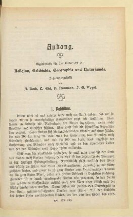 [a) Zur Religionslehre]