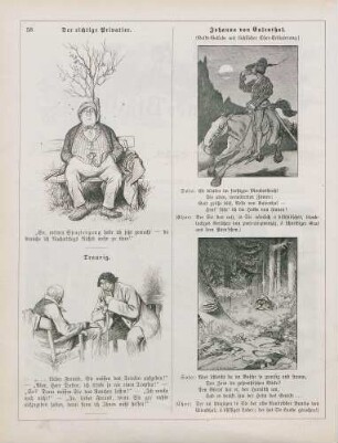 "Der richtige Privatier" "Traurig" "Johanna von Eulenthal. (Volks-Ballade mit sächsischer Chor-Erläuterung)"