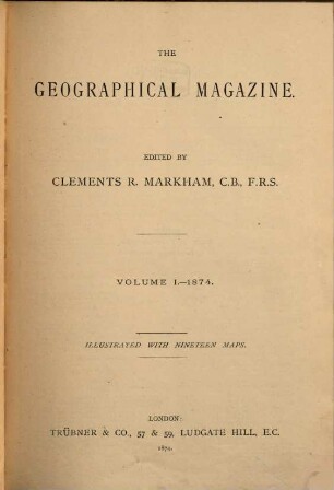 The Geographical magazine. 1. 1874