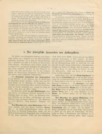 5. Der Königliche Hausorden von Hohenzollern