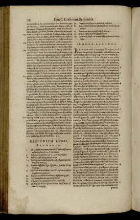 Iuris Responsum LXXIV. - Iuris Responsum LXXIX.