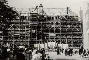 Richtfest für das Haus der Sorben am Postplatz in Bautzen am 26.5.1954 : Zběhanka Serbskeho domu w Budyšinje dnja 26.5.1954 : Bautzen / Budyšin