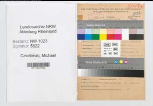 Entnazifizierung Michael Czierlinski , geb. 31.08.1906 (Kaufm.Angest.)