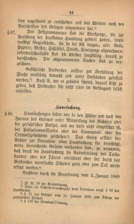 7. Haussuchung
