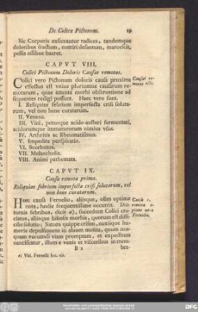 Caput VIII. Colici Pictonum Doloris Causae remotae.