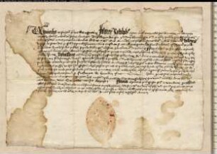Indulgenzbrief für Ferdinand von Hoeirden.