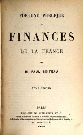 Fortune publique et finances de la France, 2