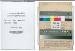 Entnazifizierung Karl Dittborn , geb. 02.09.1902 (Kaufmann)