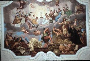 Allegorie der Ankunft des heiligen Benedikt auf dem Monte Cassino