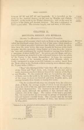 Chapter II. Mountains, geology, and minerals