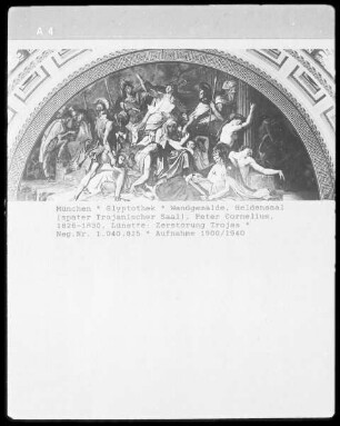Die Fresken der Glyptothek in München — Der Heldensaal — Die Zerstörung von Troja