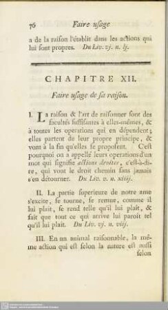Chapitre XII. Faire usage de sa raison