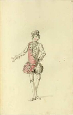 Paggi per Aristea (Kostüm für die Pagen der Aristea; aus dem Vestiarium der Oper "Olimpiade", aufgeführt am 16. Februar 1756 in Dresden)