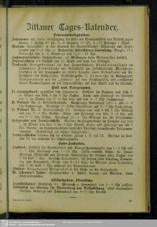 Zittauer Tages-Kalender