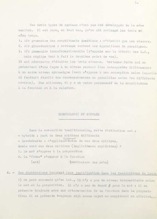 5-15, Morphologie et syntaxe