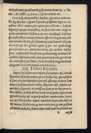 De Timore Dei.