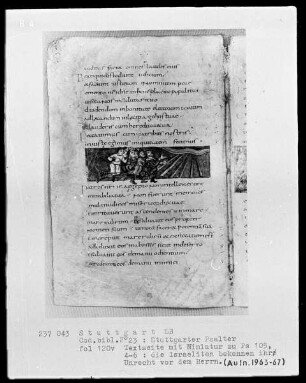 Der Stuttgarter Bibelpsalter — Wir haben gesündigt, Folio 120verso