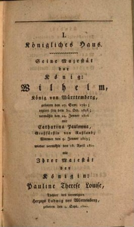 Königlich-Württembergisches Hof- und Staats-Handbuch, 1828