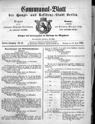 1863,17: No. 17, 26. April 1863