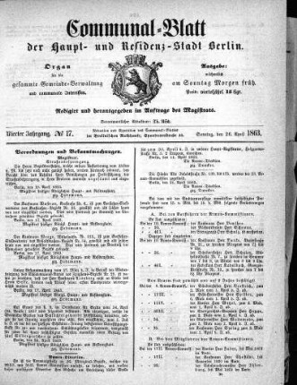 1863,17: No. 17, 26. April 1863