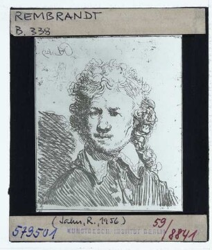 Rembrandt, Selbstbildnis (Druck B338)