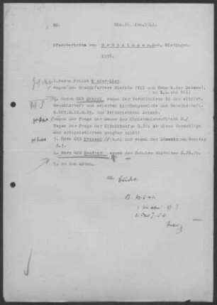 Grötzingen: Visitationsbericht 1937 mit Pfarrbericht 1938