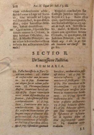 Sectio II. De Successione Pactitia.