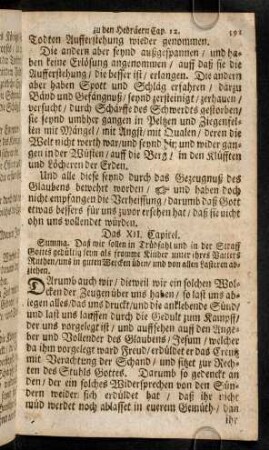 591-596, Das XII. - XIII. Capitel
