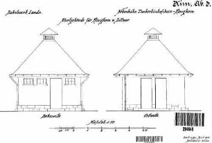 Dittwar: Ansicht Bahnseite / Ostseite Toilettengeb.
