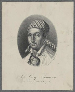 Bildnis des Joh. Georg Hamann