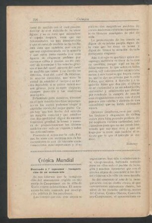 Crónica Mundial