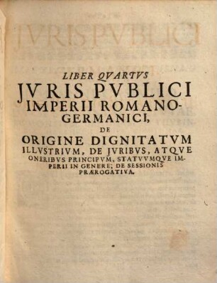 Tomus ... Iuris Publici Imperii Romanogermanici, 2.