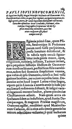 Pauli Iovii Novocomensis, de legatione Basilij Magni Principis Moscoviae ad Clementem VII. Pontificem Max. Liber, in quo situs regionis antiquis incognitus, religio gentis, mores, & causae ...