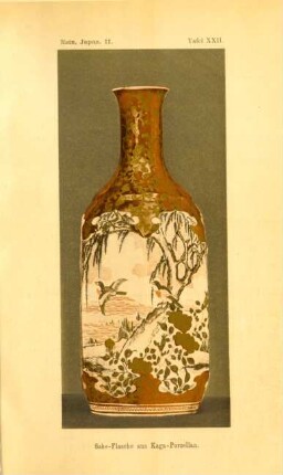 Sake-Flasche aus Kaga-Porzellan
