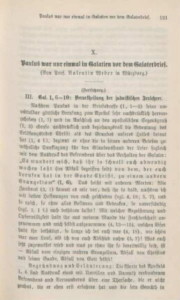 121-137 Paulus war nur einmal in Galatien vor dem Galaterbrief : II.