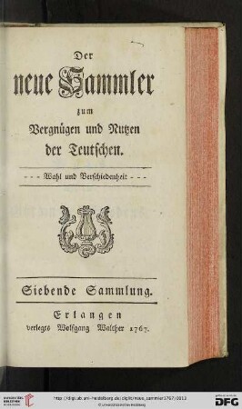 Siebende Sammlung