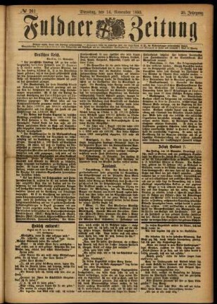 Ausgabe vom Dienstag, den 14. November 1893.