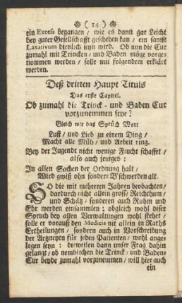 Deß dritten Haupt Tituls ...