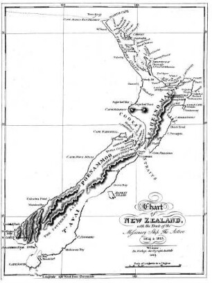 Chart of New Zealand