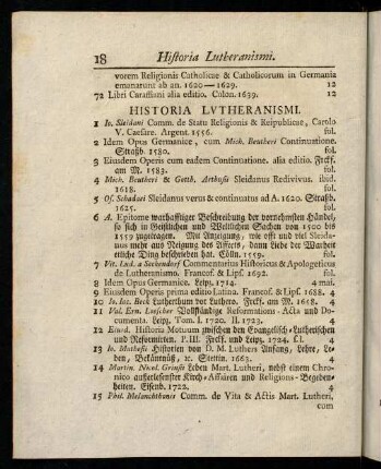 18-30, Historia Lutheranismi.