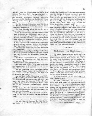 Nachrichten von Alterthümern.