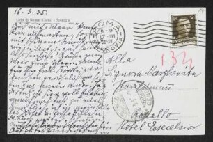 Brief von Hedwig Fischer an Margarete Hauptmann